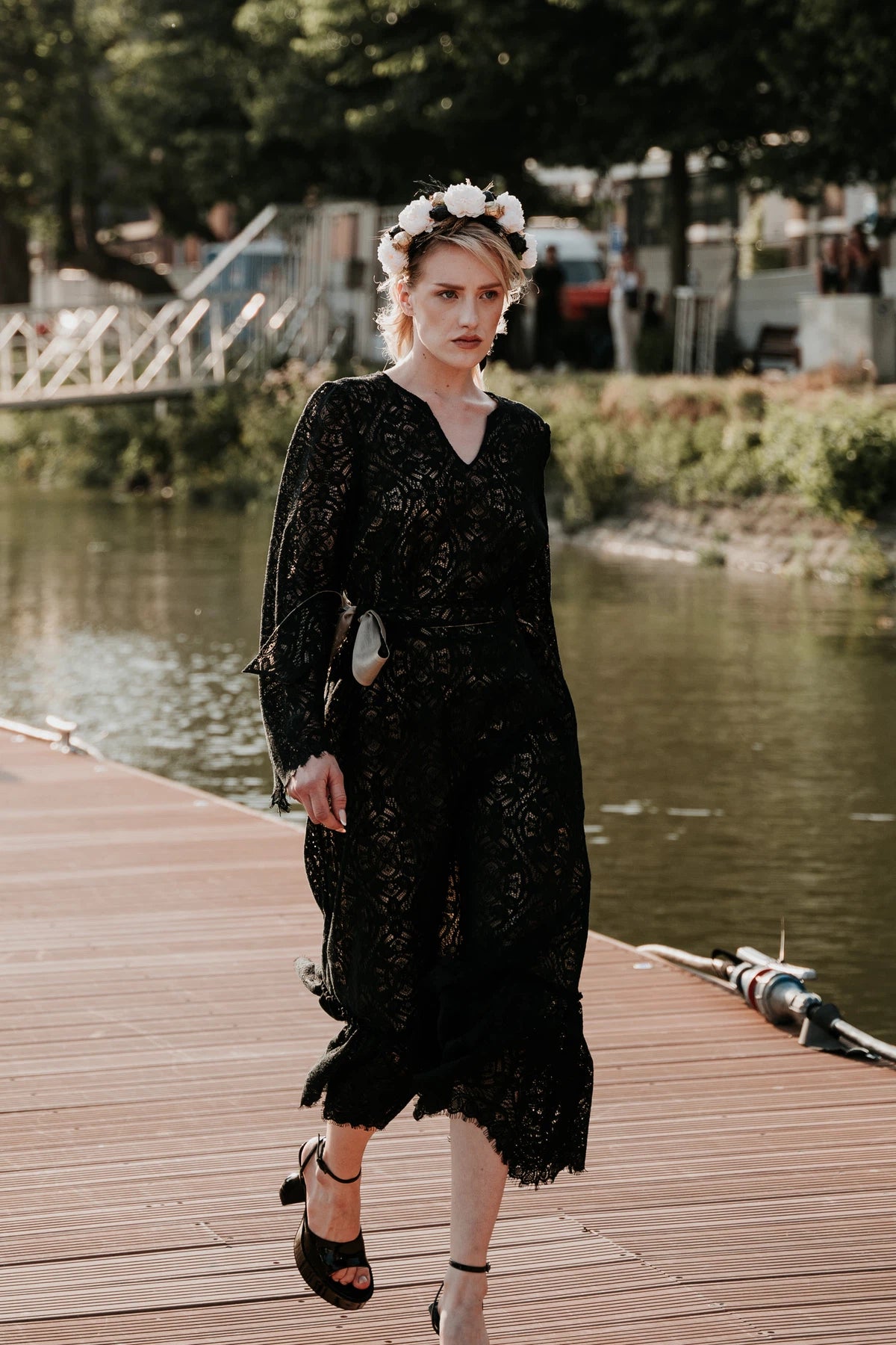 Guipure dress