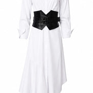 White shirt dress