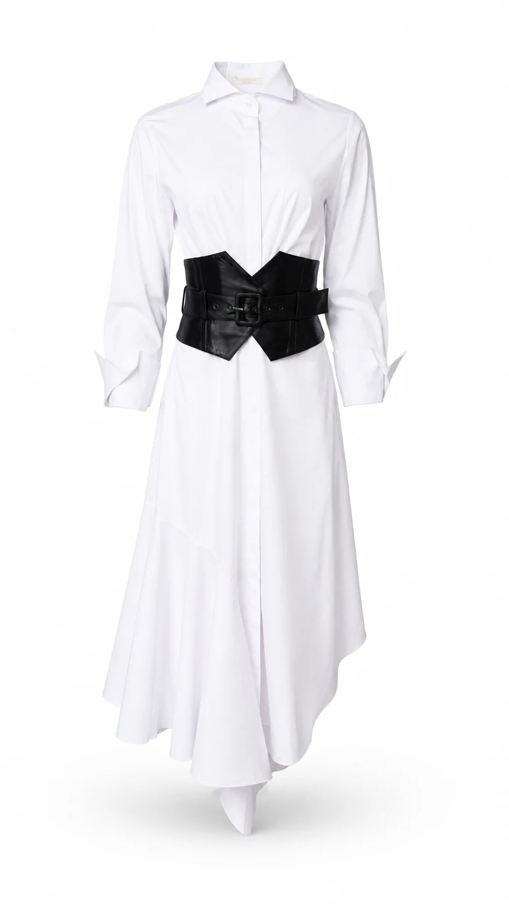 White shirt dress