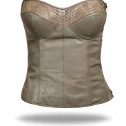 Leather corset