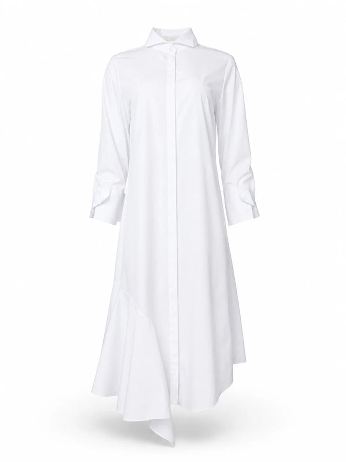 White shirt dress
