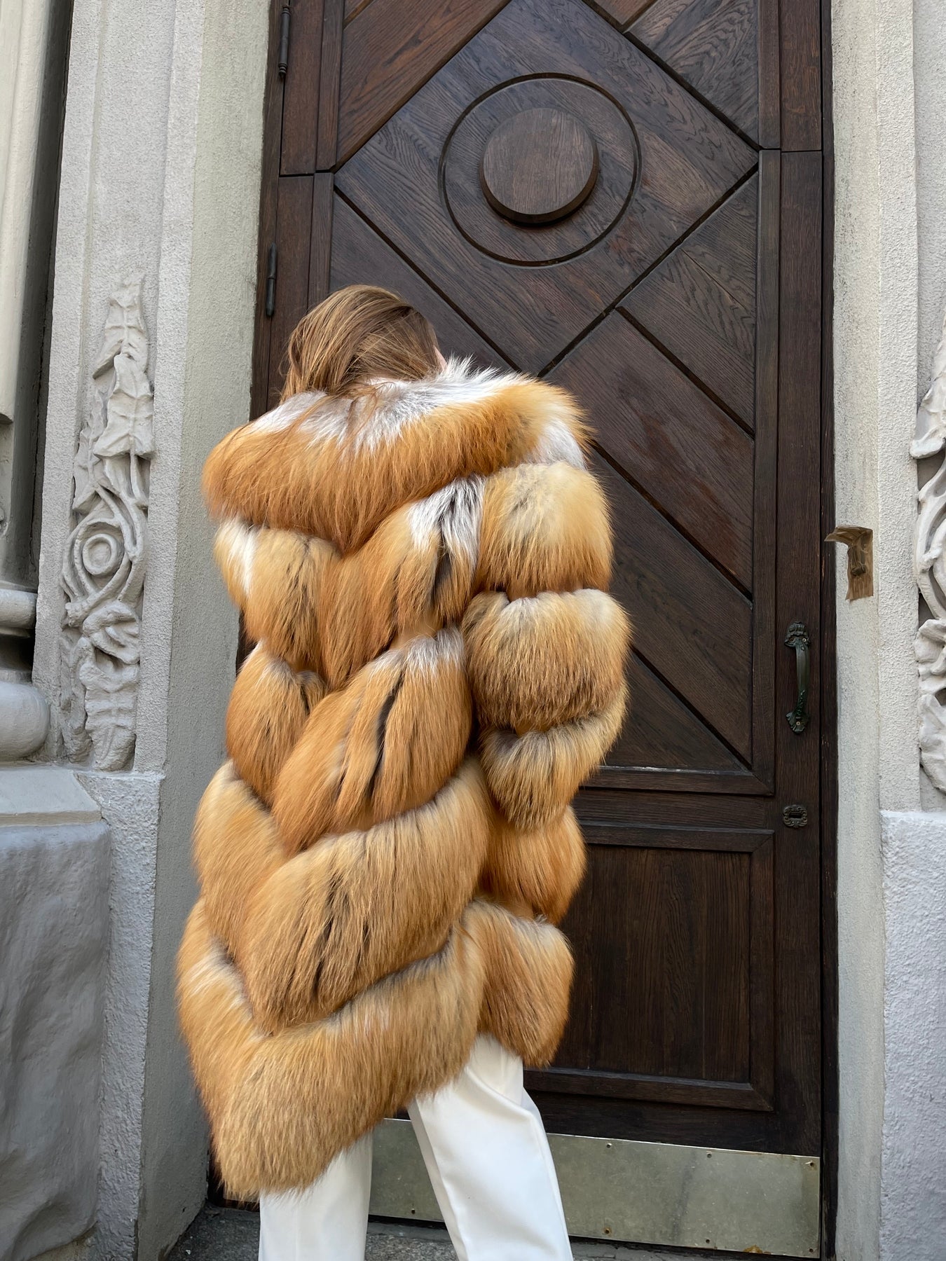 Fox fur coat
