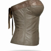 Leather corset