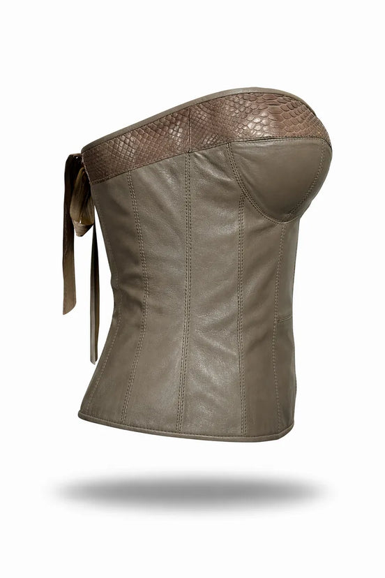 Leather corset