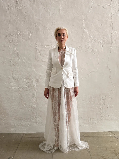 Wing Collection linen blazer