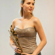 Leather corset