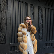 Fox fur coat