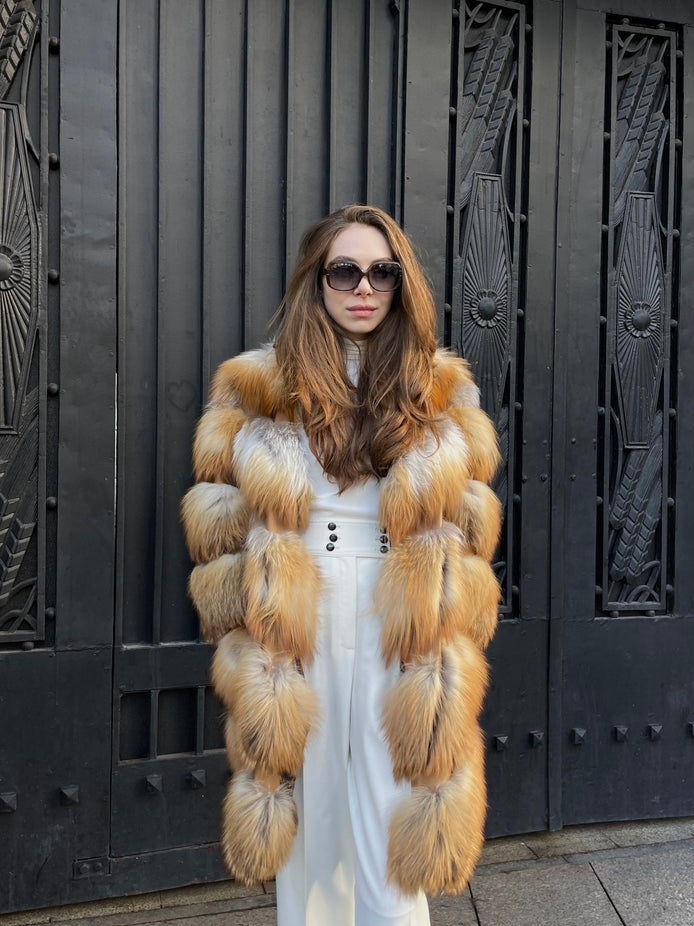 Fox fur coat