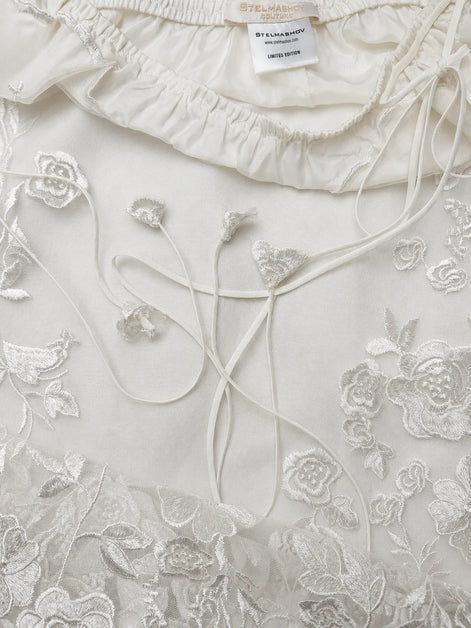 FLORAL EMBROIDERED SKIRT