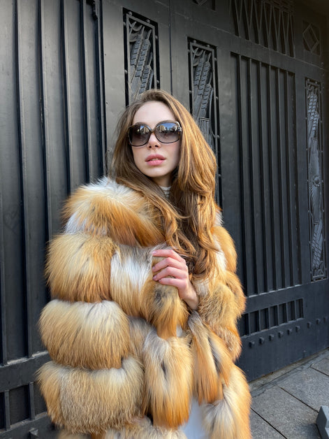 Fox fur coat