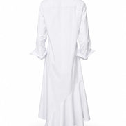 White shirt dress