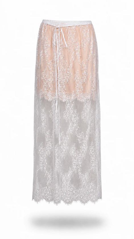 VEIL LACE SKIRT