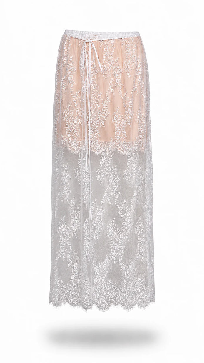 VEIL LACE SKIRT