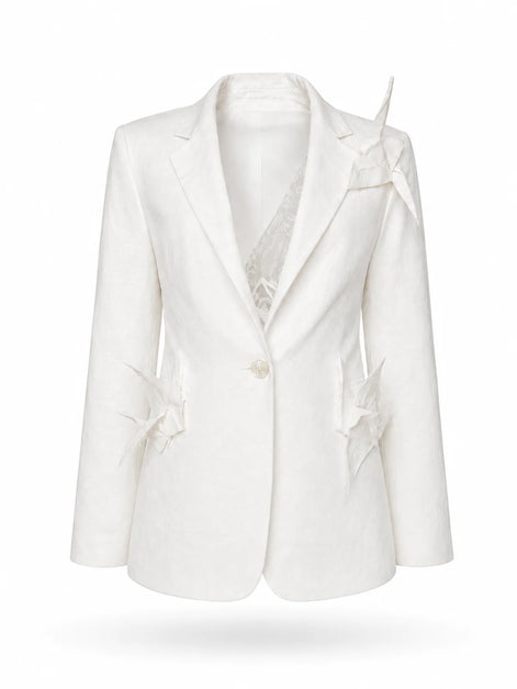 Wing Collection linen blazer
