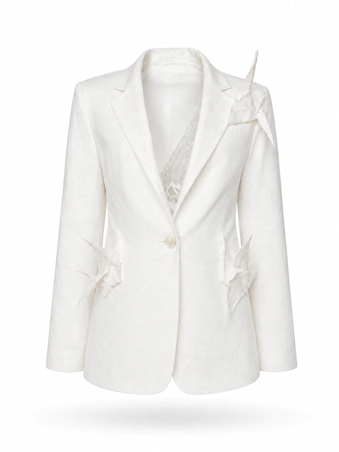 Wing Collection linen blazer