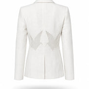 Origami Crane Linen Blazer