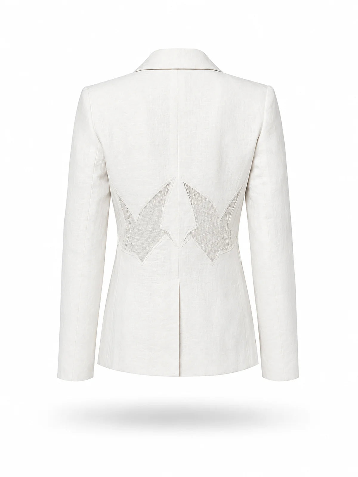 Origami Crane Linen Blazer