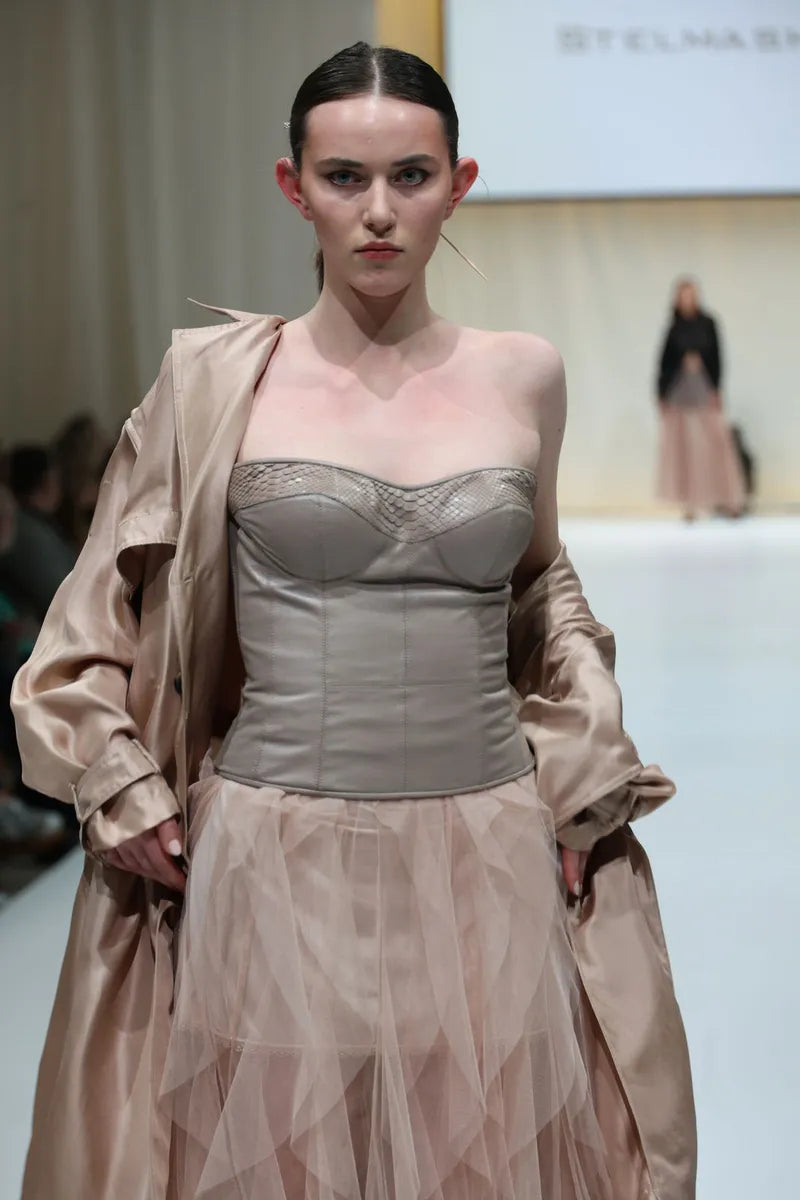 Leather corset