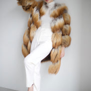 Fox fur coat