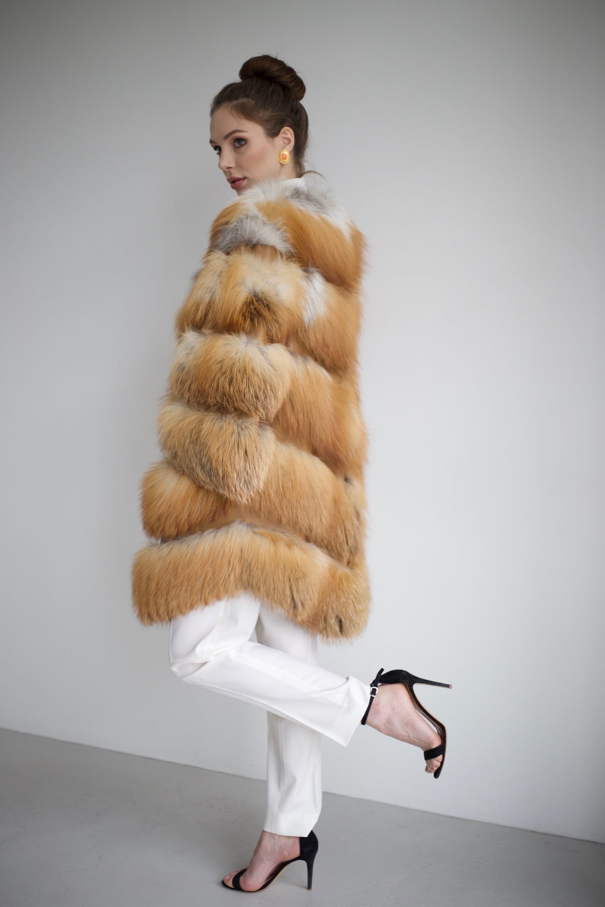 Fox fur coat