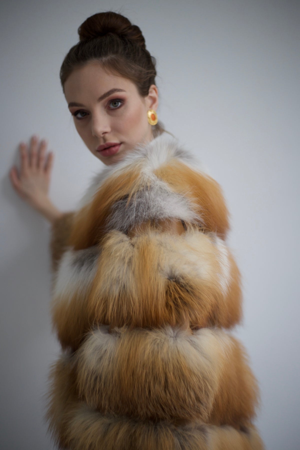 Fox fur coat