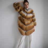 Fox fur coat