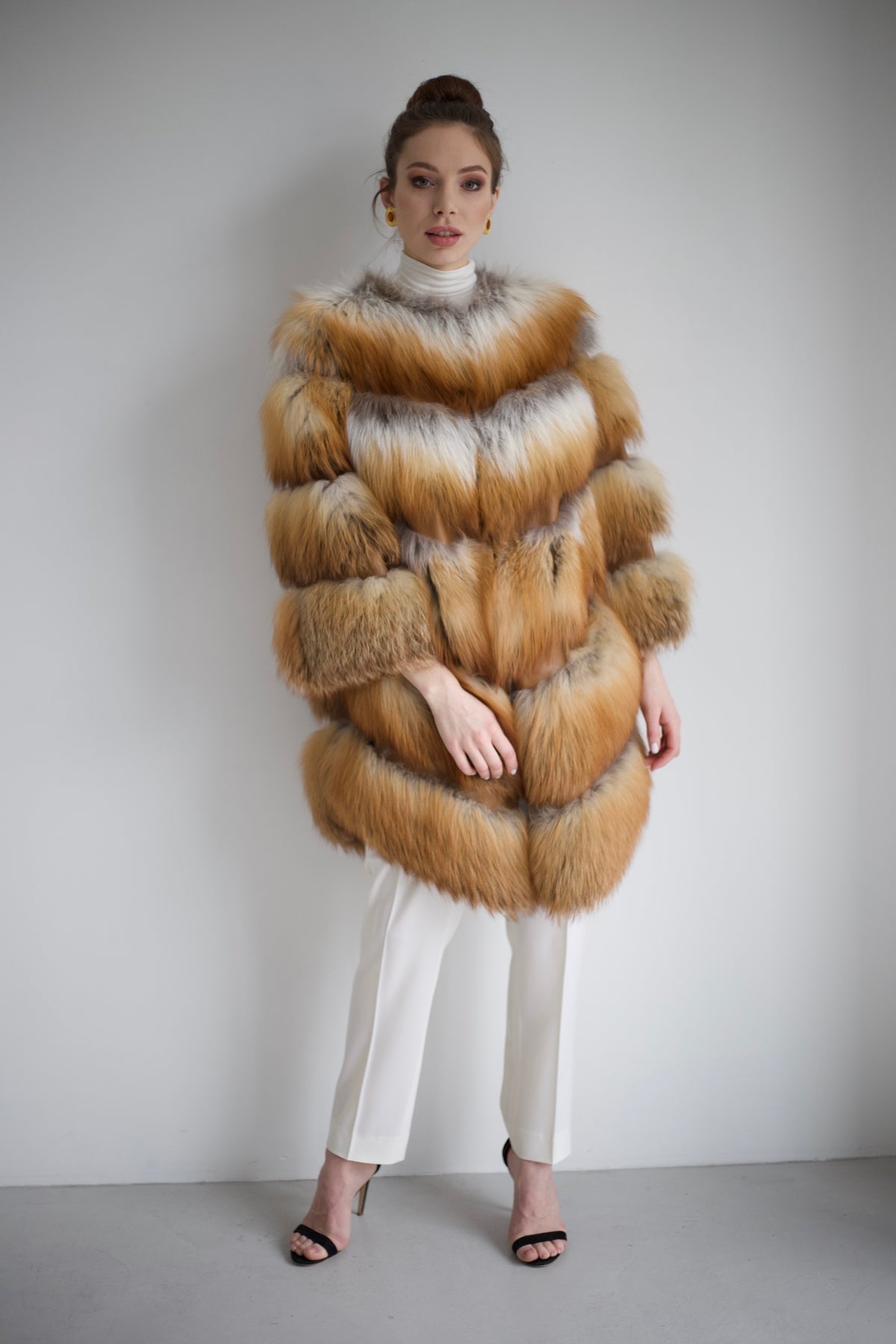 Fox fur coat