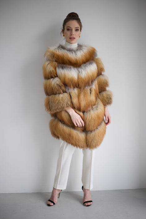 Fox fur coat