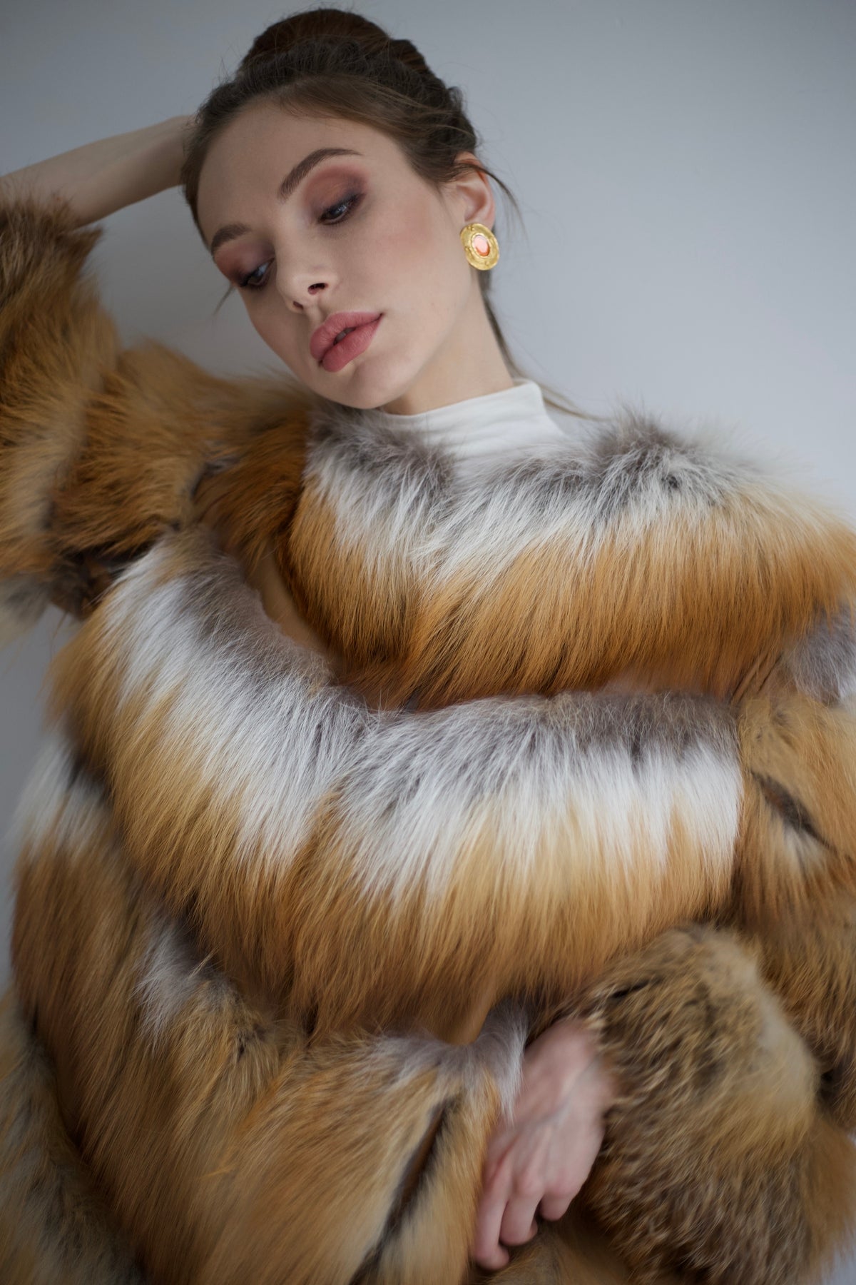 Fox fur coat