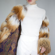Fox fur coat