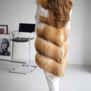 Fox fur coat