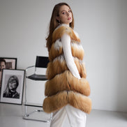 Fox fur coat