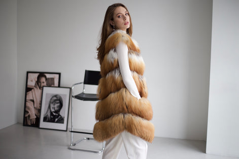 Fox fur coat