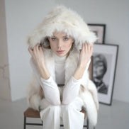 Fur vest White