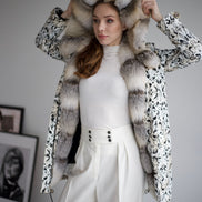 Parka lynx print