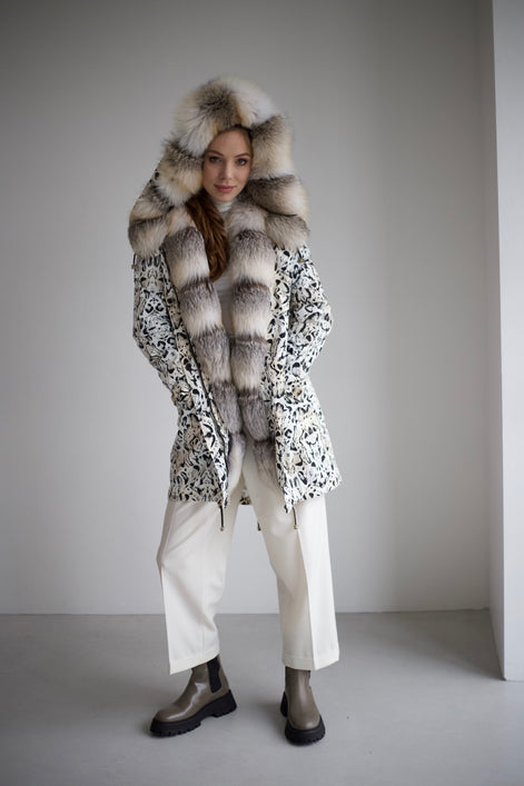 Parka lynx print
