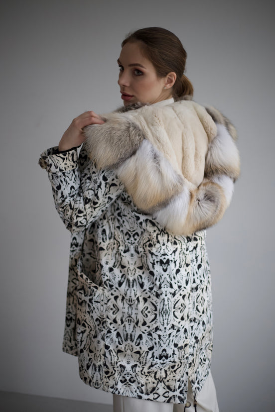 Parka lynx print