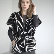 Fur vest Black