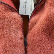Fur coat terracotta