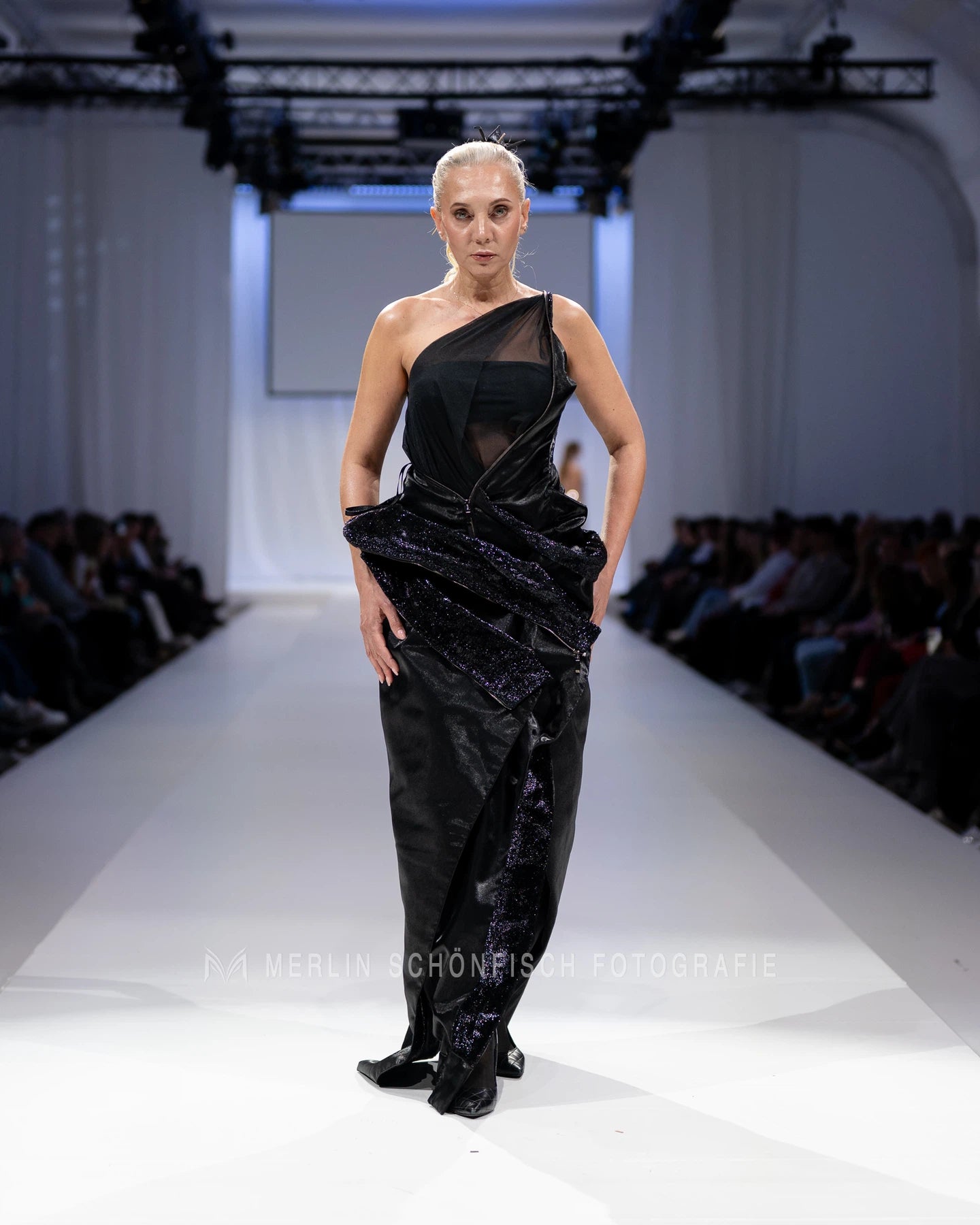 Couture evening dress