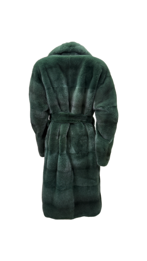 Fur coat emerald