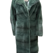 Fur coat emerald