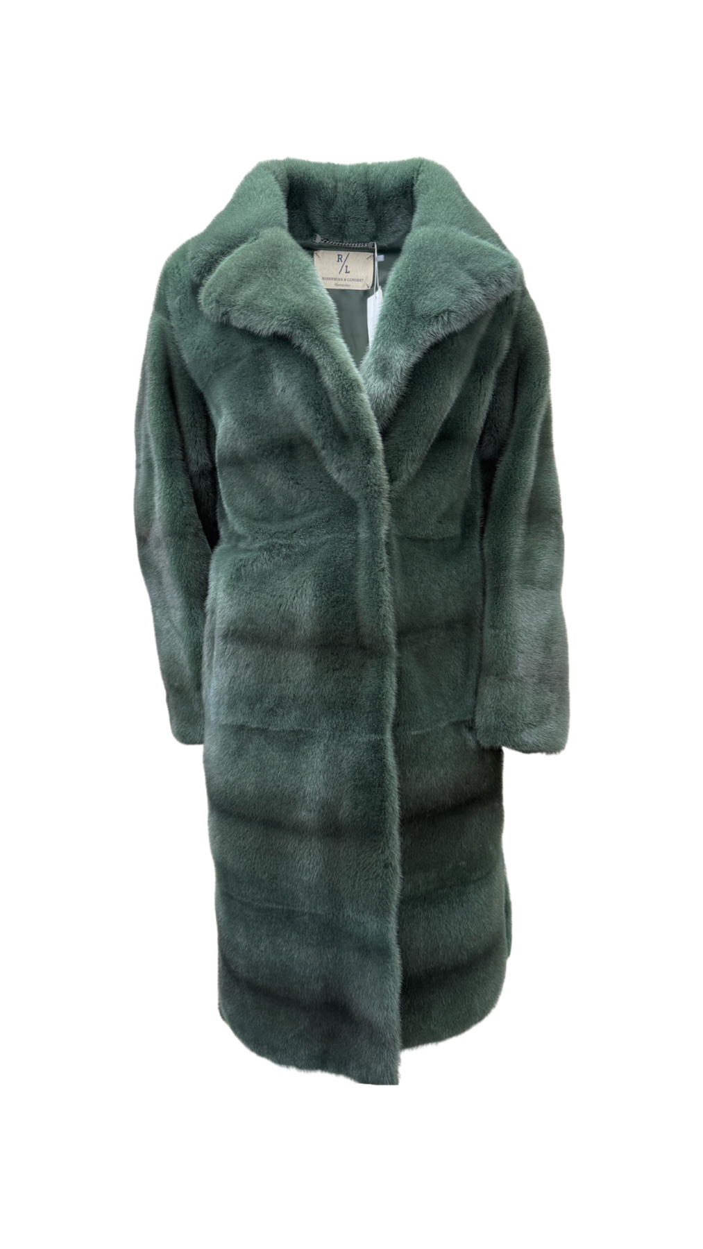 Fur coat emerald