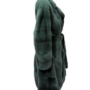 Fur coat emerald