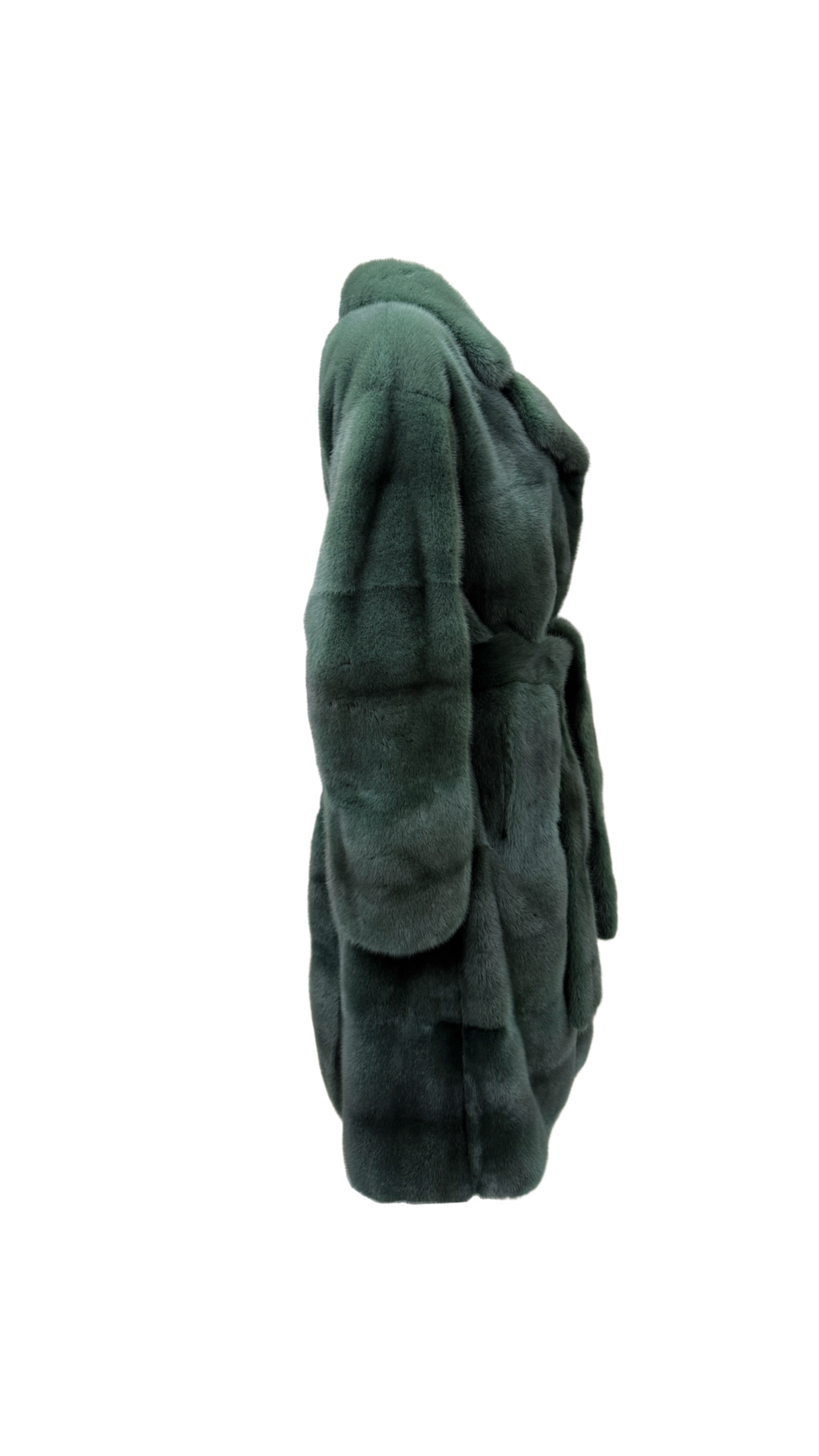 Fur coat emerald